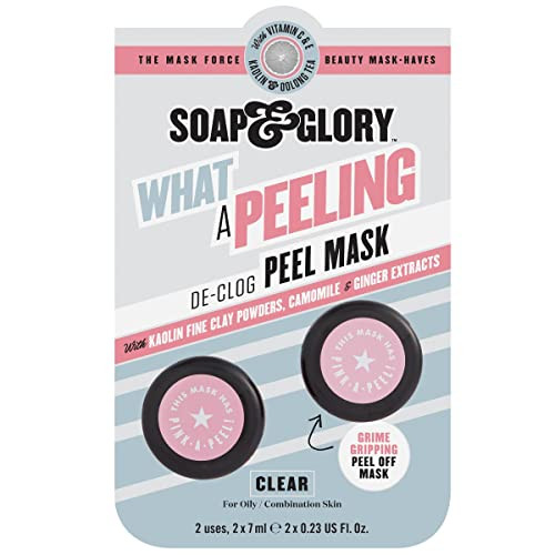 Soap Glory What A Peeling Purifying Peel Off Face Mask Chamomile Kaolin Clay Pore Minimizing Mask For Oily Skin Peel Off