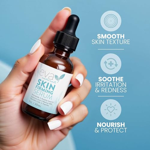 Eva Naturals Skin Firming Serum with Niacinamide and Hyaluronic Acid 1 oz