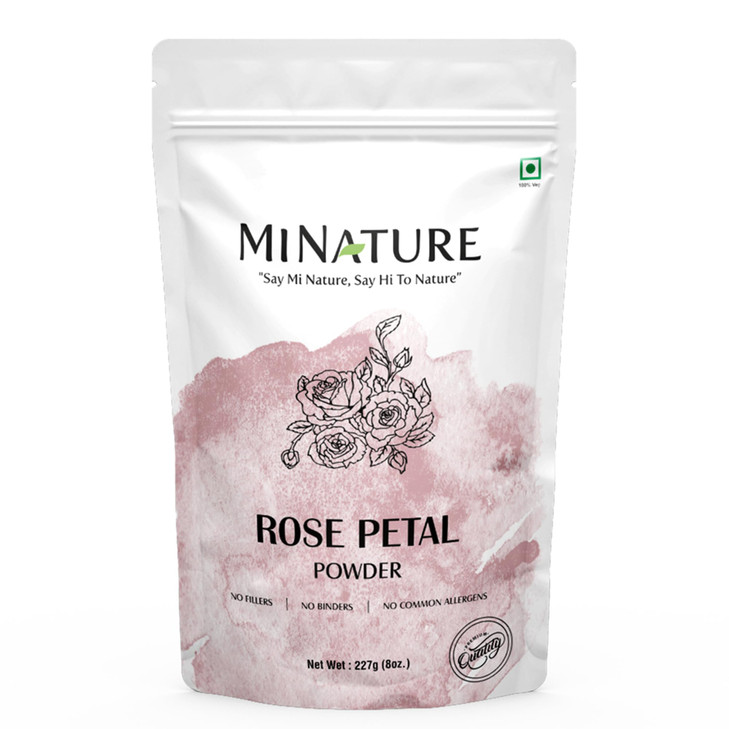 Rose petal powder by mi nature 227 g 8 oz 05 lb 100 Natural and Pure Skin care Chemical free No added colours no preserv