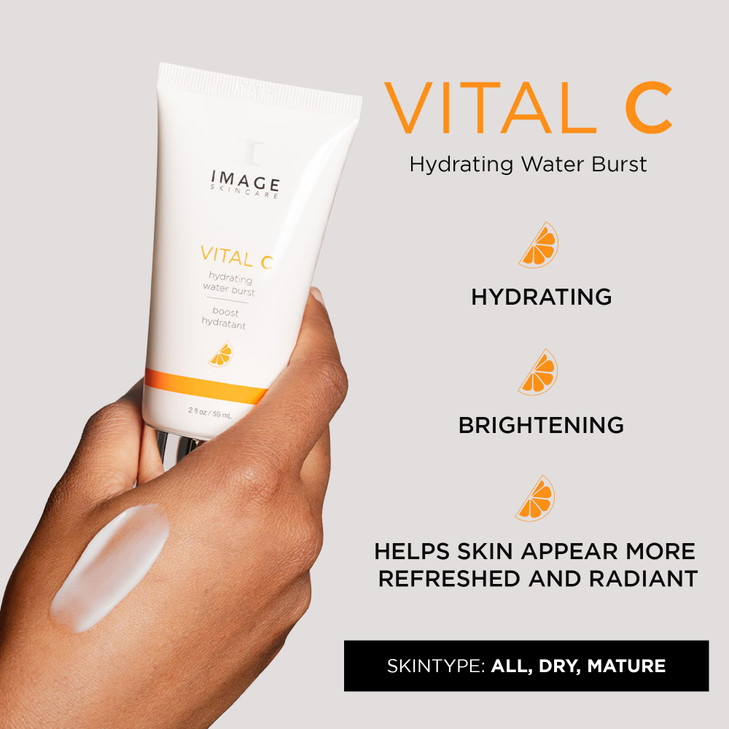 IMAGE Skincare VITAL C Hydrating Water Burst Deep Hydration Peptide Gel Boost to Refresh Skin 2 fl oz