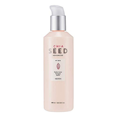 The Face Shop Chia Seed Hydro toner Soft Hydrating Lotion for Dry Skin Moisture Comfort Formulated with Chia Seed Vitami