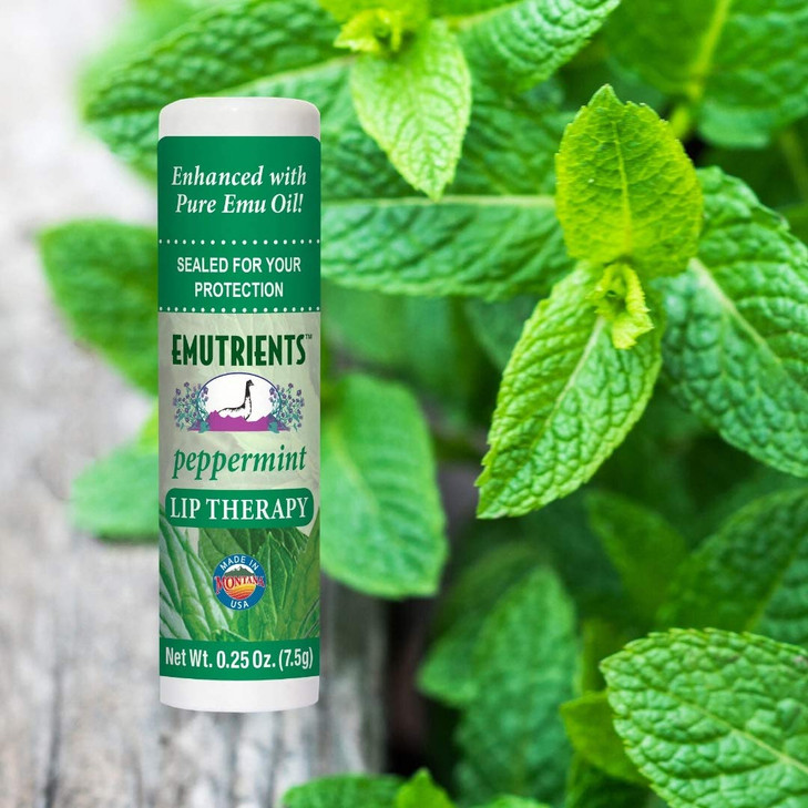 Montana Emu Ranch Natural Lip Balm 0.25 Ounce - Peppermint - Long Lasting Lip Therapy with Emu Oil online at globaldelivered