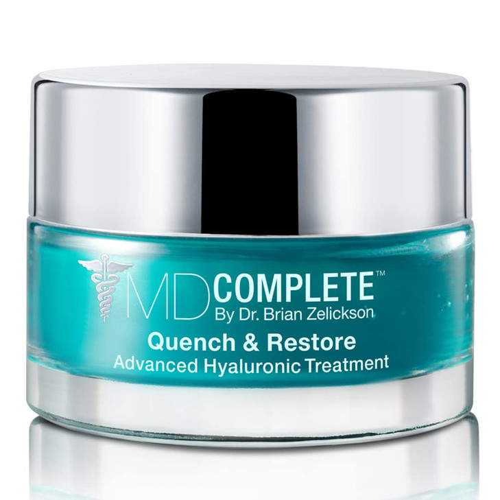 MD Complete Quench Restore Advanced Hyaluronic Acid Treatment For Plumping and Firming on Face Hands and body With Hyalu