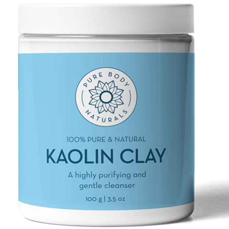 Pure Body Naturals Kaolin Clay Powder 100 g Perfect for Natural DIY Skin Cleansers Masks and Scrubs