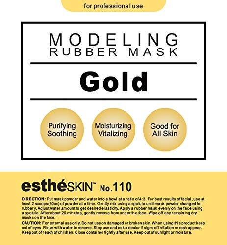 estheSKIN No110 Gold Modeling Mask Powder for Professional Facial Treatment 35 Oz 1 pack
