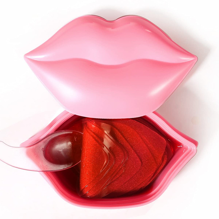 VEZE Lip Masks 20 Pcs Mask for Dry Lip Sheets Collagen Skin Care Crystal Pads Moisturizing AntiWrinkle AntiAging Firms H