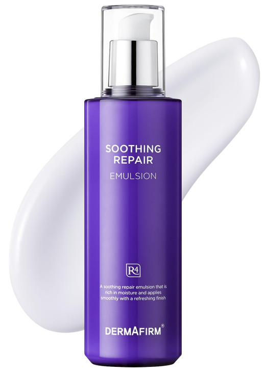 Dermafirm Soothing Repair Korean Emulsion Cream R4 Daily Face Moisturizer Skin Care Emulsion with Eucalyptus Peptide and