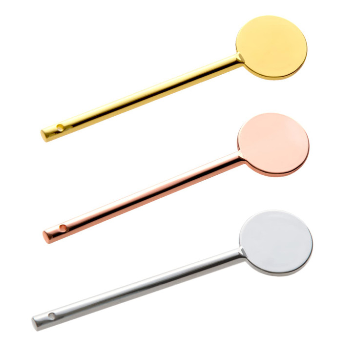 3Pcs Round Metal Cosmetic Spoon Spatulas Makeup Spatula Eye Cream Spoon Beauty Scoop Mini Spoon Makeup Beauty Spoons Min