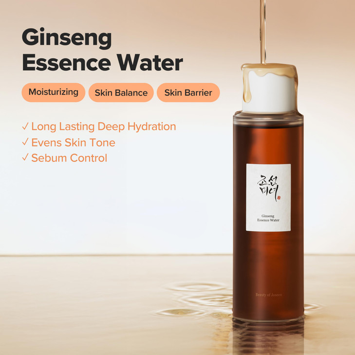 Beauty of Joseon Ginseng Essence Water Hydrating Face Toner for Dry Dull Skin Korean Moisturizing Skin Care for Men and