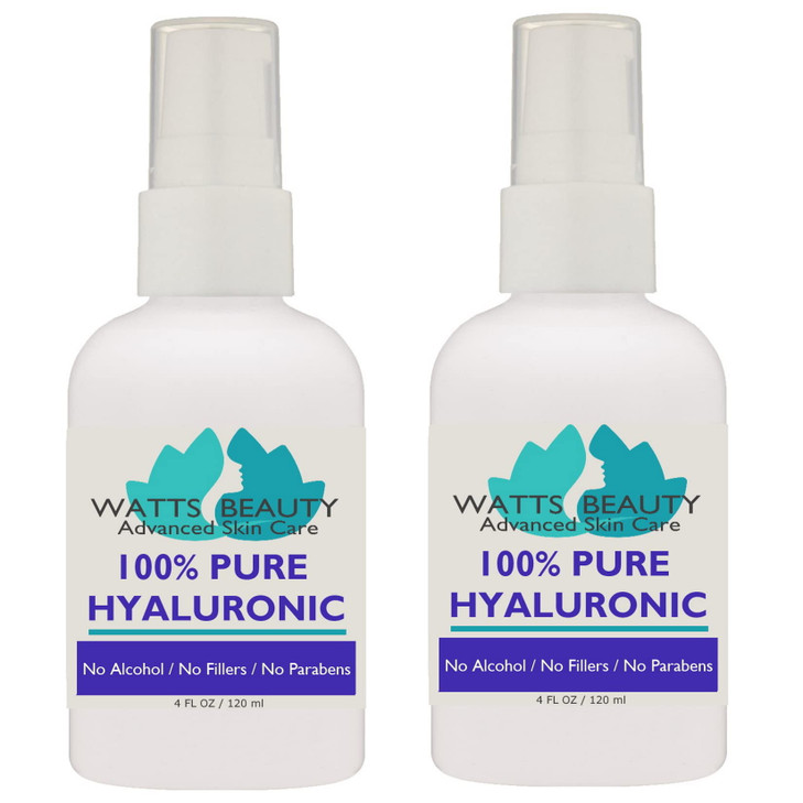 Anti Aging Wrinkle Serum of 100 Pure Hyaluronic Acid for Face and Body No Alcohol 8 oz