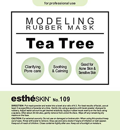 estheSKIN No109 Tea Tree Modeling Mask Powder for Professional Facial Treatment 35 Oz 1 pack