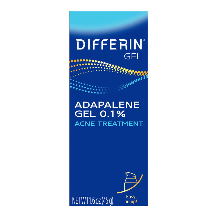 Differin Acne Treatment Gel 90 Day Supply Retinoid Treatment for Face with 01 Adapalene Gentle Skin Care for Acne Prone