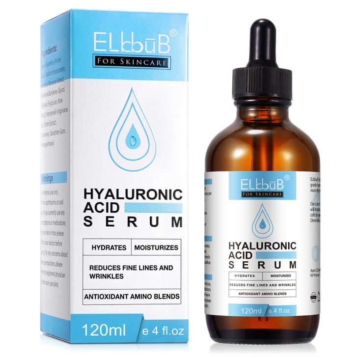 Hyaluronic Acid Serum for Face 120ml AntiAging Moisturizing Wrinkle Serum for Erasing Fine Lines and Wrinkles Soft Hydra