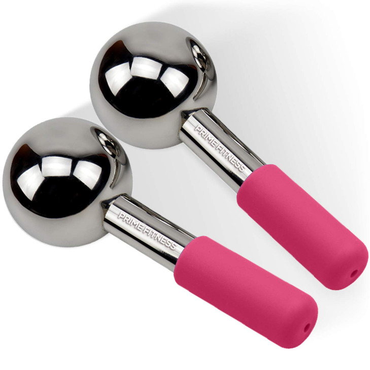 Ice Globes for Facials Unbreakable Steel Cooling Roller Cryo Sticks for Face Massager for Face Neck Eyes Skin Care for D