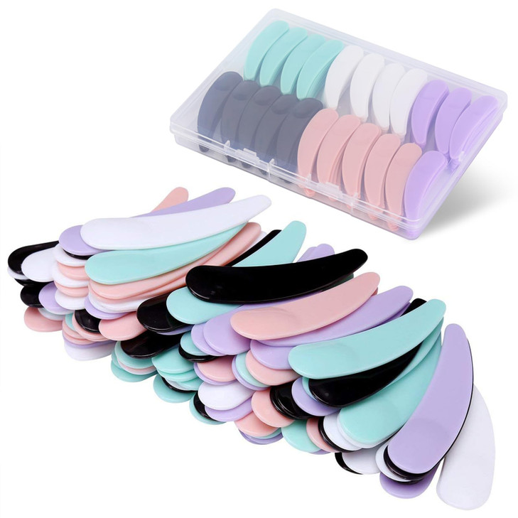 BTYMS 200 Pcs Disposable Mini Cosmetic Spatula Multi Colored Mask Spatula Plastic Waxing Spatulas Mask Scoops for Mixing