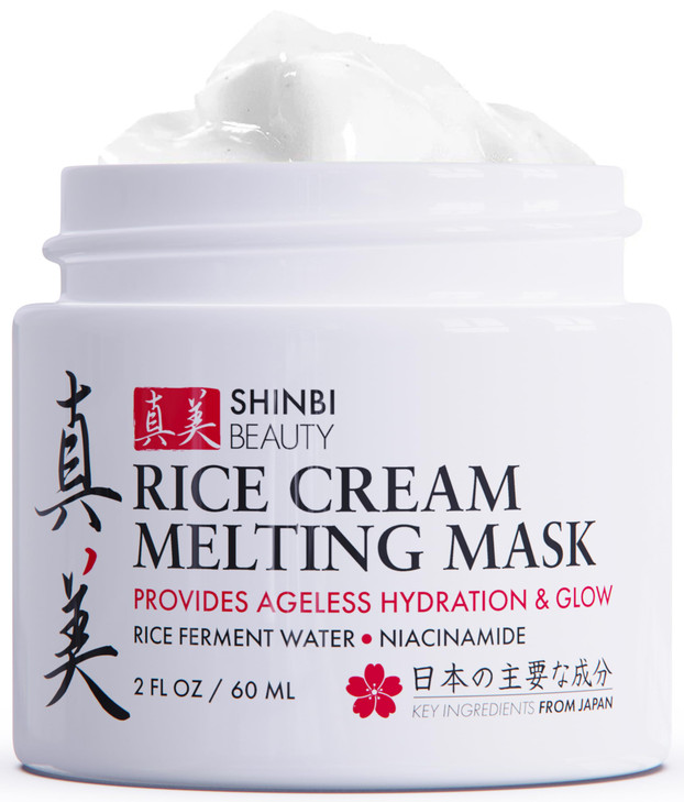 Shinbi Beauty Japanese Rice Mask for Face Organic Face Mask Skincare Japanese Skin Care Products for Anti Aging Anti Wri