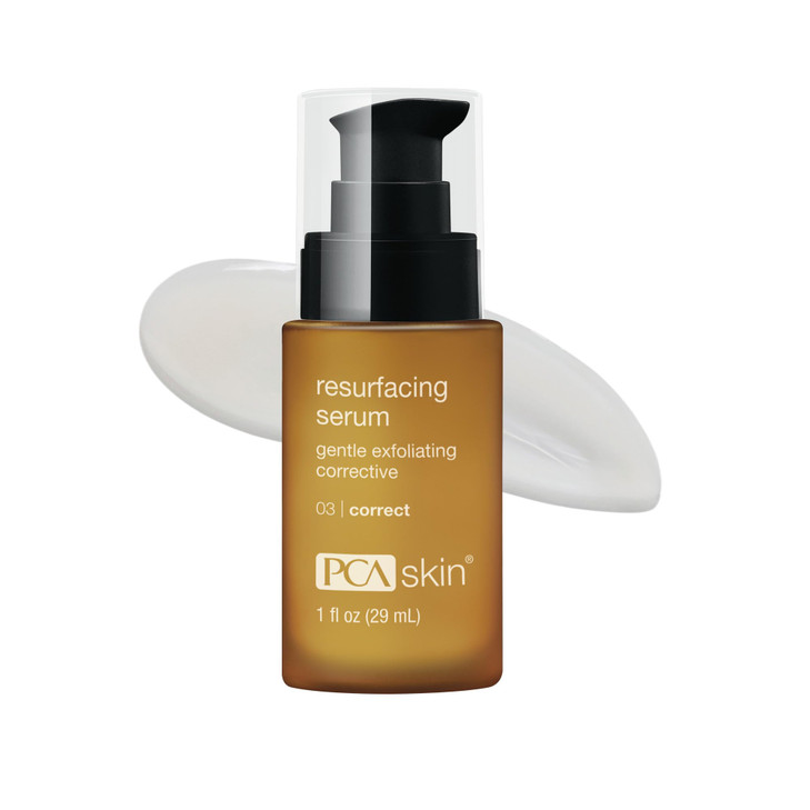 PCA SKIN Resurfacing Serum Gentle Exfoliating Facial Corrective with Lactic Glycolic Acid for Bright Even Skin 1 fl oz
