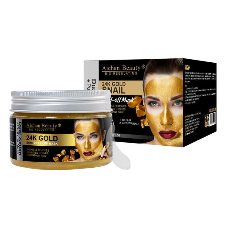 AICHUN BEAUTY 24K Gold Snail PeelOff Mask Purifying Repair AntiWrinkle 150ml507FLOZ