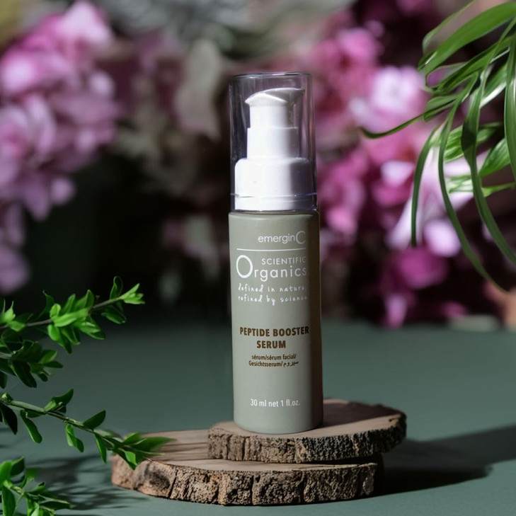 emerginC Scientific Organics Peptide Booster Facial Serum Face Serum with Kombucha Red Algae Antioxidant Astaxanthin to