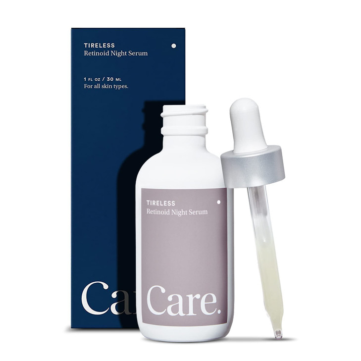 Care Skincare Tireless Retinoid Serum for Face ParabenFree Vegan Night Serum with Hyaluronic Acid Squalane and Granactiv