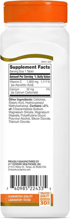 21st Century C 1000 mg Tablets 110 Count