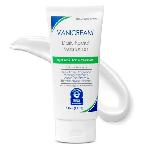 Vanicream Daily Facial Moisturizer With Ceramides and Hyaluronic Acid Formulated Without Common Irritants for Those with