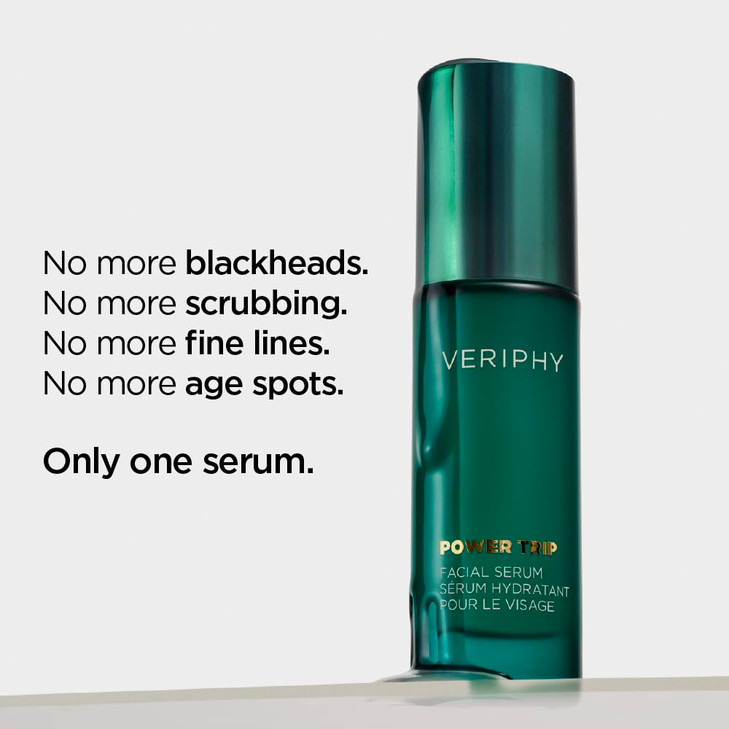 Veriphy Exfoliating AHA Facial Serum Hydrating Brightening Solution for Dark Spots Fine Lines and Wrinkles AntiAging Hya