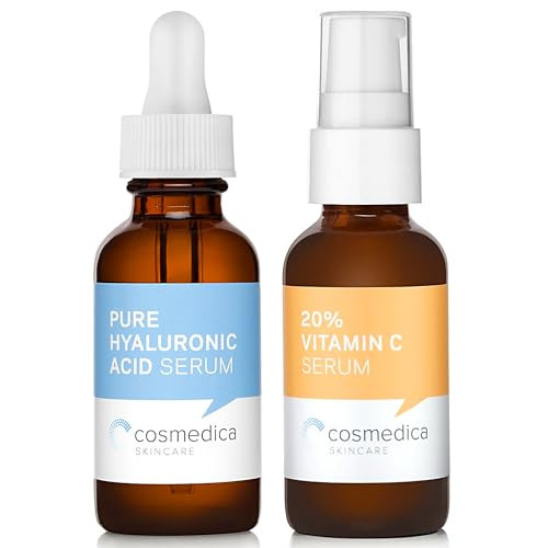 Cosmedica Skincare Set Vitamin C Super Serum and Pure Hyaluronic Acid