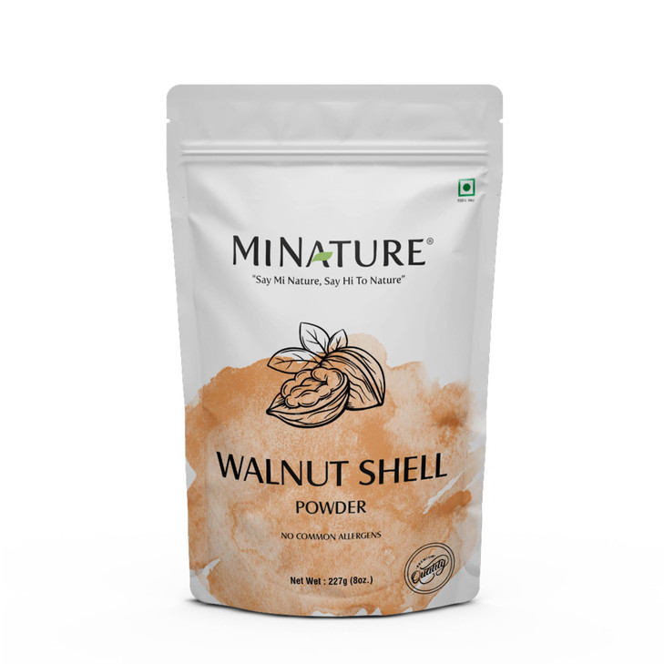 Natural Walnut Shell Powder with Resealable Zip Lock Pack No Silica and Any Artificial Additives for Homemade Natural Sc
