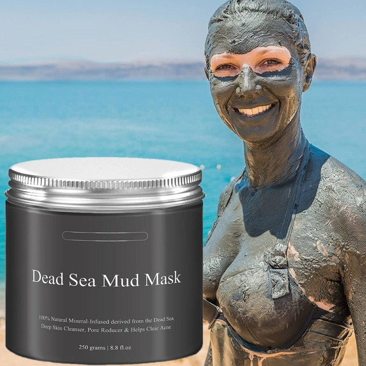 DISAAR BEAUTY Dead Sea Mud Mask for Face and Body Deep Pore Cleansing Acne Treatment Anti Aging and Anti Wrinkle Organic