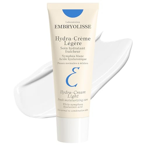 Embryolisse HydraCream Light Moisturizer Refreshing Gel Cream with Hyaluronic Acid White Water Lily Extract for Normal t