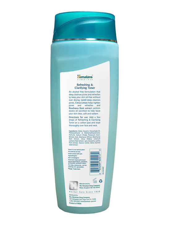 Himalaya Refreshing Clarifying Toner for Clear Skin and a Deep Clean Recedes Oil Minimizes Pores 676 oz