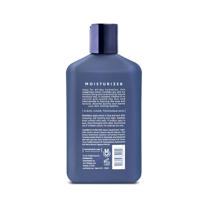 Wooridge Labs Mens Grooming Facial Moisturizer with Vitamin E Niacinamide Soothes Freshly Shaved Skin Lightweight AllDay