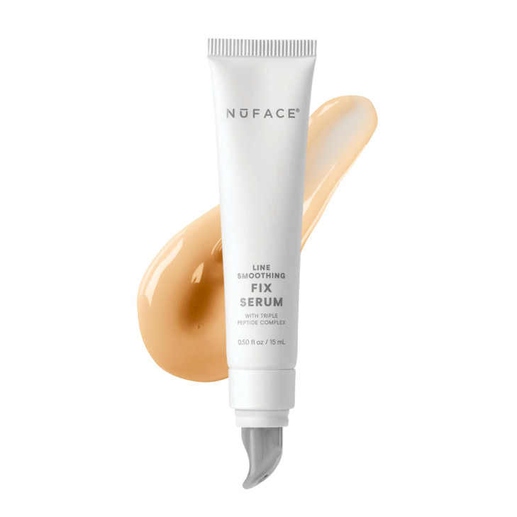 NuFACE FIX Serum Line Smoothing Conductive Serum for Microcurrent with Triple Peptide Hyaluronic Acid IonPlex to Hydrate