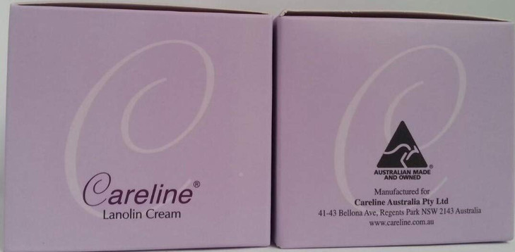 2 x Careline Lanolin Cream with Grape Seed Oil Vitamin E 100ml