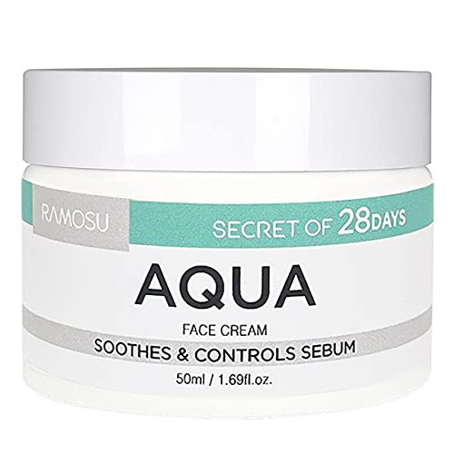 Ramosu secret of 28days Aqua Face Cream 50ml Soothes Controles Sebum