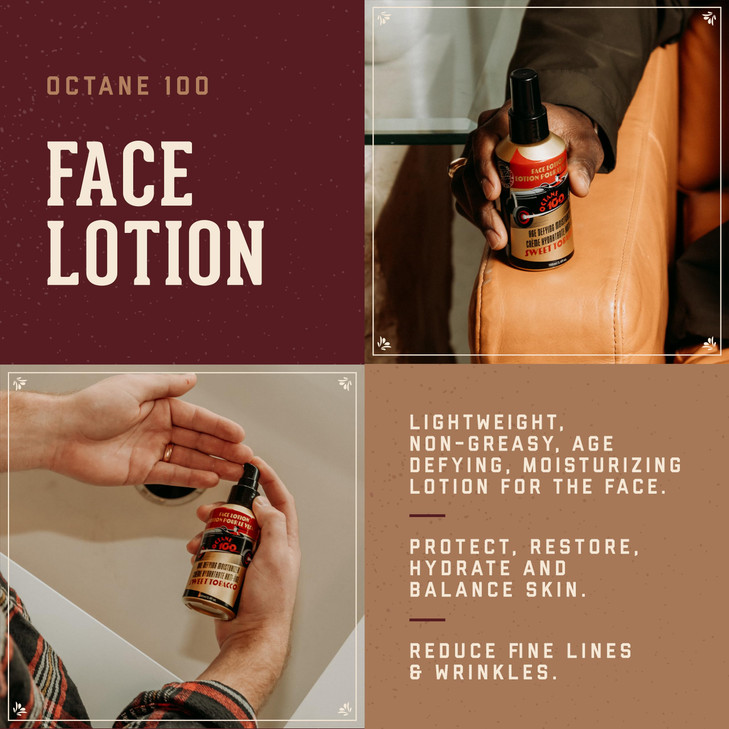 1821 Man Made Octane 100 Face Lotion Age Defying Moisturizer 34 fl oz