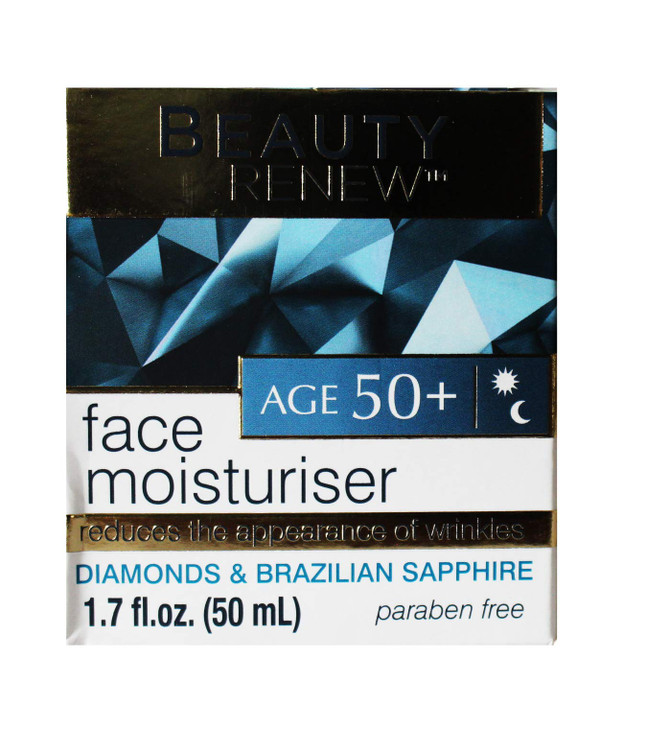 Beauty Renew Age 50 Diamonds and Brazilian Sapphire Face Moisturiser 17 OZ