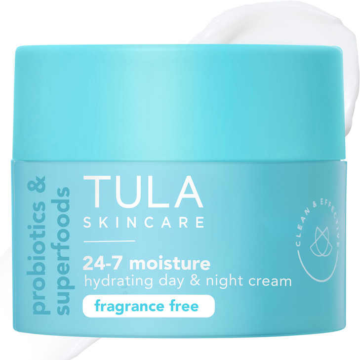 TULA Skin Care 247 Hydrating Day Night Cream Supersize AntiAging Moisturizer for Face Contains Watermelon Blueberry Extr