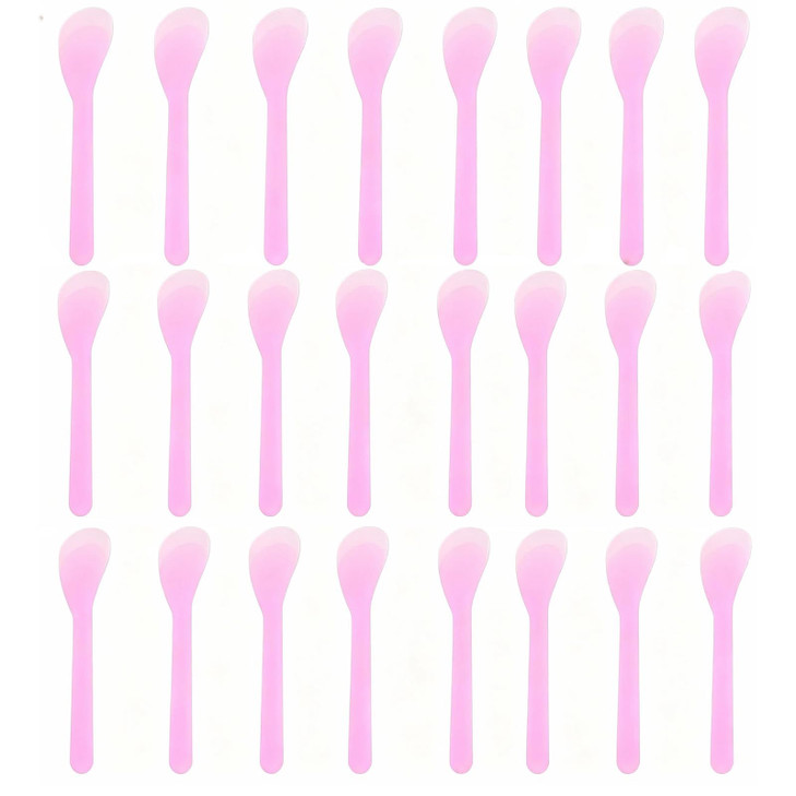 24PCS 13cm 52 Plastic Spatulas Spoon Makeup Cosmetic Mask Tip Spatula Skin Care Facial Cream Scoop For DIY Mixing Sampli