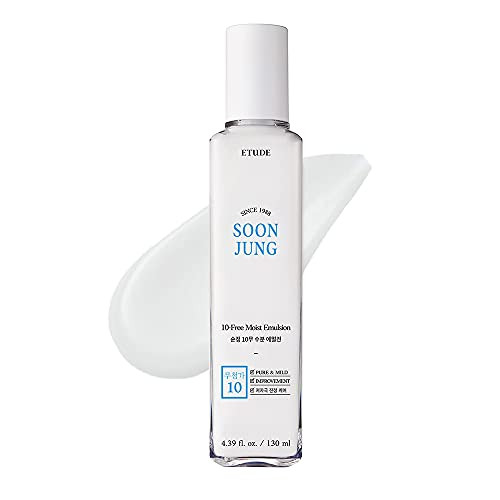 ETUDE SoonJung 10 Free Moist Emulsion 130ml 21AD Hypoallergenic NonIrritating Hydrating Emulsion for Skin Damage Care an