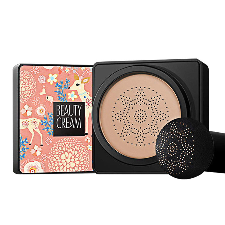 GLTurelifes Mushroom Head Air Cushion Foundation CC Cream Water Feeling Flawless BB Cream Moisturizing Oil Control Light