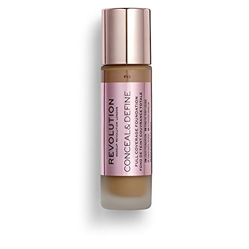 Makeup Revolution Conceal Define Foundation Cream Foundation Makeup Full Coverage For Medium Skin Tones Vegan CrueltyFre