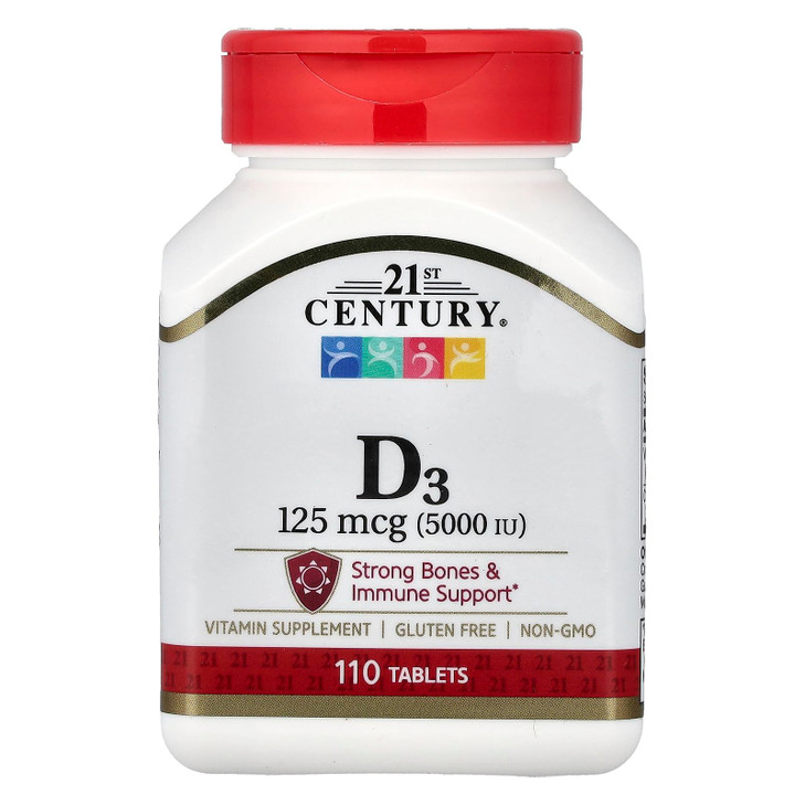 21st Century D 5000 IU Tablets, 110 Count