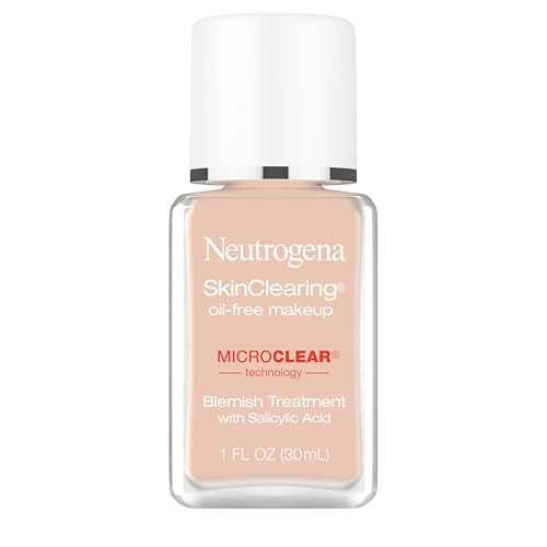 Neutrogena SkinClearing OilFree Makeup Soft Beige 50 1 Fl Oz Pack of 1