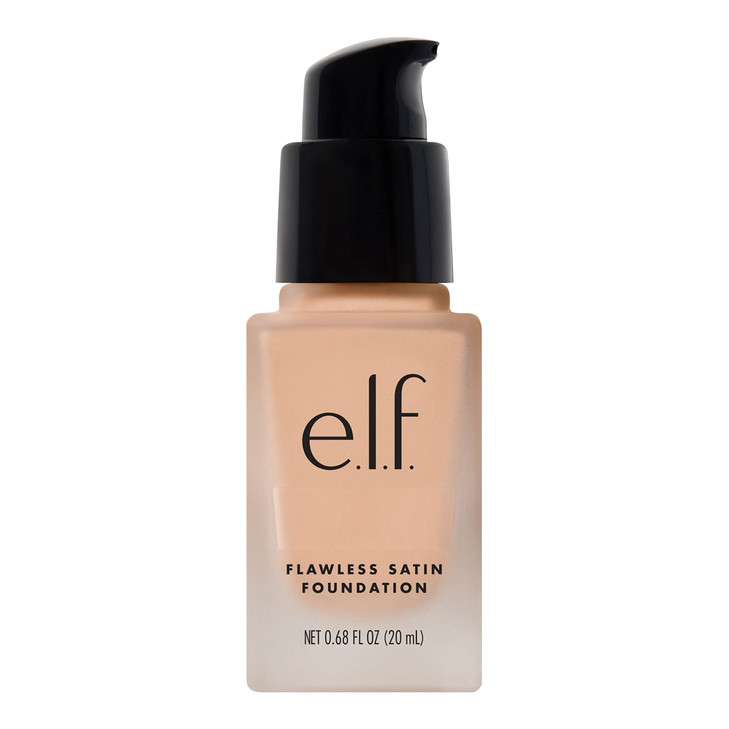 elf Flawless Satin Foundation Lightweight Medium Coverage SemiMatte Finish Vegan CrueltyFree Suede 068 Fl Oz 20mL