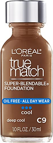 LOral Paris Makeup True Match SuperBlendable Liquid Foundation Deep Cool C9 1 Fl Oz 1 Count