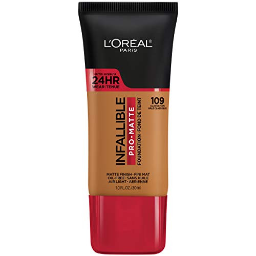LOreal Paris Cosmetics Makeup Infallible ProMatte Liquid Longwear Foundation Classic Tan 1 fl oz