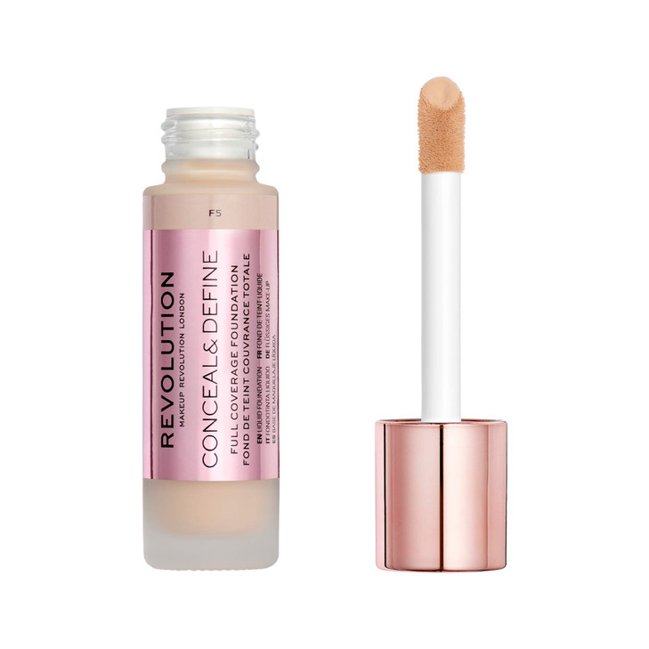 Makeup Revolution Conceal Define Foundation Cream Foundation Makeup Full Coverage For Fair Skin Tones Vegan CrueltyFree