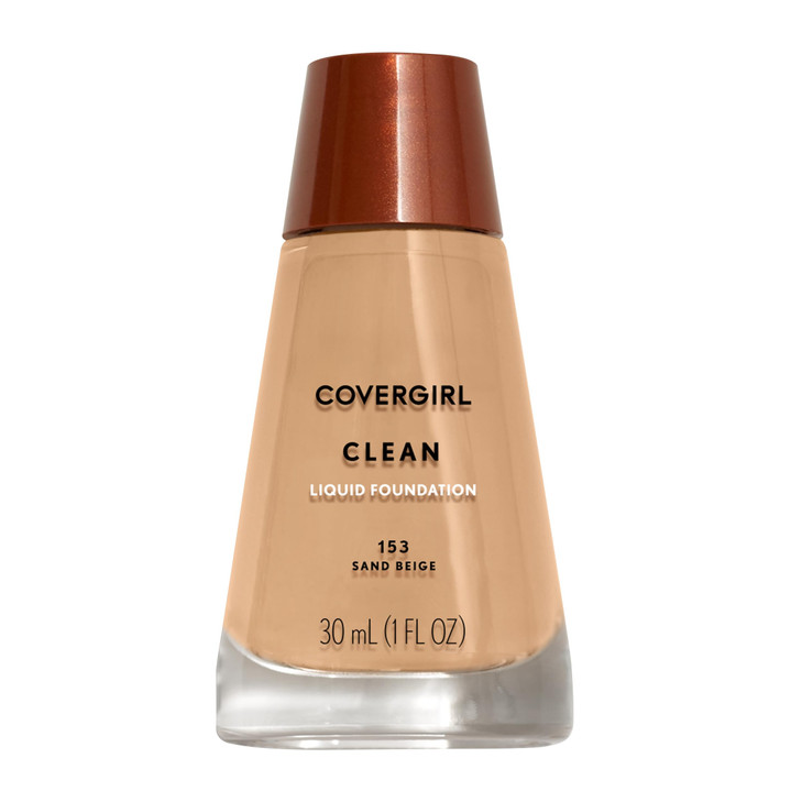 COVERGIRL Clean Liquid Foundation Sand Beige 153 Pack of 1